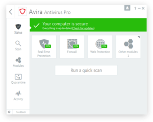 Avira ANtivirus Pro Serial Key với Full Crack