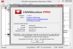 CPUID HWMonitor 1.37 Full Crack
