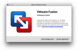 Bản vá và khóa cấp phép VMWare Fusion 10