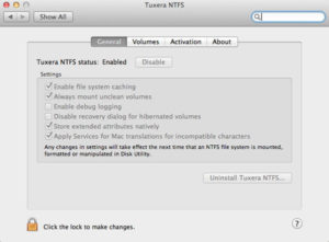 Khóa sản phẩm Tuxera NTFS với phiên bản mới nhất